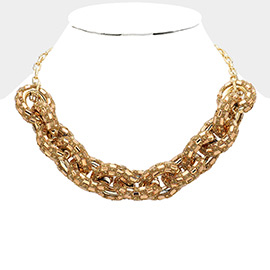 Bling Oval Link Necklace