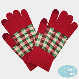 Checker Holiday Smart Touch Gloves