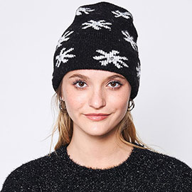 Gem Flower Beanie Hat