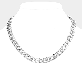 Metal Chain Link Necklace