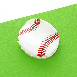 Baseball Acrylic Hair Claw Clip