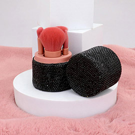 Bling Portable Make Up Brushes & Holder