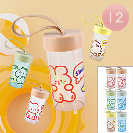 12PCS - Animal Print Water Bottles