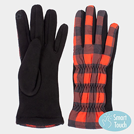 Buffalo Plaid Smart Touch Gloves