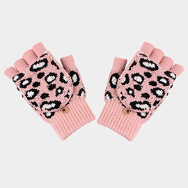 Leopard Fingerless Gloves