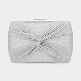 Shimmery Knot Evening Clutch / Crossbody Bag