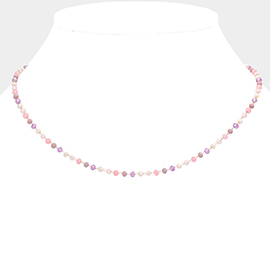 Faceted Beaded Necklace