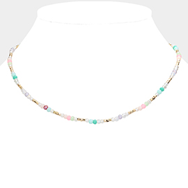 Faceted Beaded Necklace