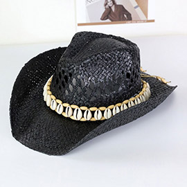 Seashells Band Cowboy Cowgirl Handmade Hat