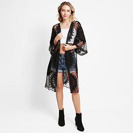 Lace Cover Up Kimono Poncho