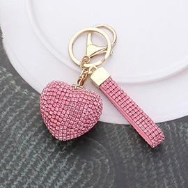 Bling Heart Keychain