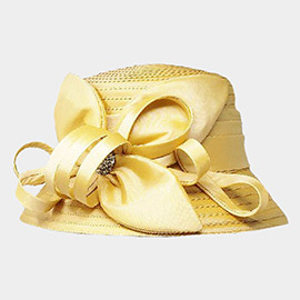 Bow Accented Dressy Hat