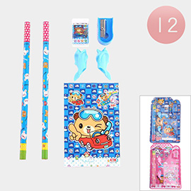 12 SET OF 7 - Kids Stationary Set