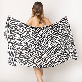 Zebra Print Scarf