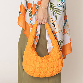 Quilted Puffer Tote / Shoulder Bag Cloud Bag