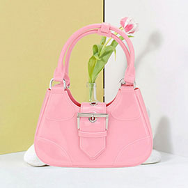 Buckle Pointed Jelly Shoulder Bag / Hand Bag