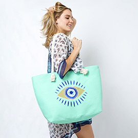 Evil Eye Beach Bag / Tote Bag