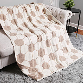 Soccer Reversible Throw Blanket