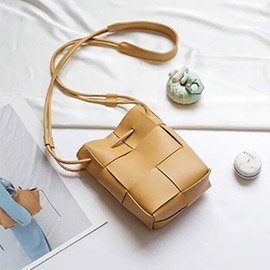 Faux Leather Mini Crossbody Bag