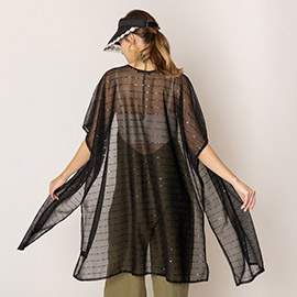 Lurex Kimono Poncho