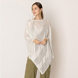 Lurex Mesh Poncho