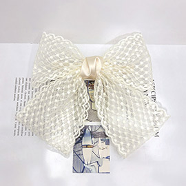 Lace Bow Barrette