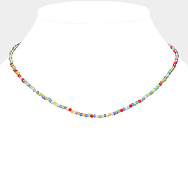 Faceted Beaded Necklace