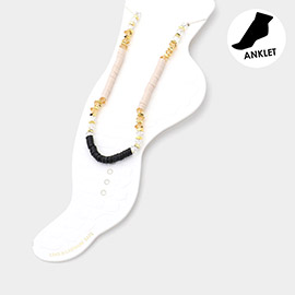 Heishi Beaded Anklet