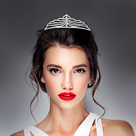 Rhinestone Paved Princess Tiara