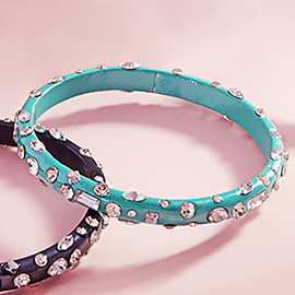 Multi Stone Paved Bangle Bracelet