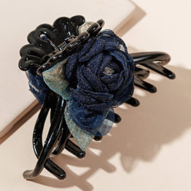 Rose Pointed Hair Claw Clip