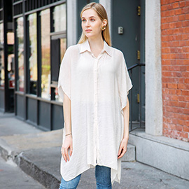 Oversized Short Sleeves Shirt