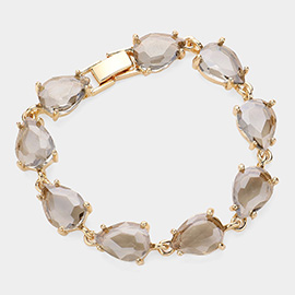 Teardrop Cluster Link Bracelet