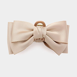 Oversized Satin Bow Hair Claw Clips