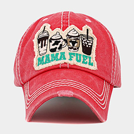 MAMA FUEL Message Coffee Vintage Baseball Cap