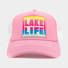 LAKE LIFE Message Mesh Back Baseball Trucker Cap