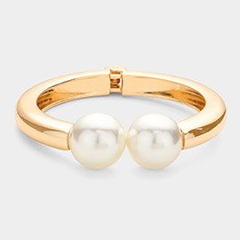 Pearl Tip Hinged Bracelet