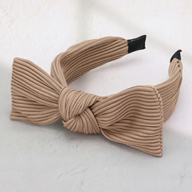 Fabric Knot Bow Headband