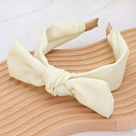 Fabric Knot Bow Headband