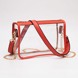 Clear Rectangle Crossbody Bag