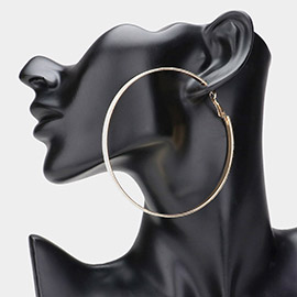 Oversized Glittered Hoop Earrings