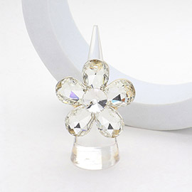 Flower Stone Cluster Stretch Ring