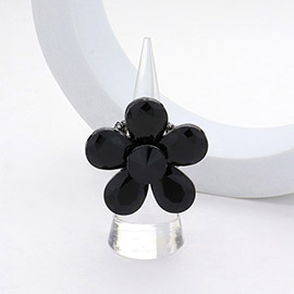 Flower Stone Cluster Stretch Ring