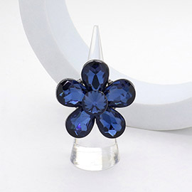 Flower Stone Cluster Stretch Ring