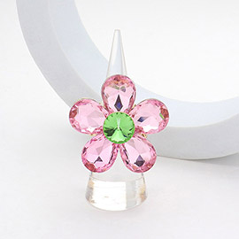 Flower Stone Cluster Stretch Ring