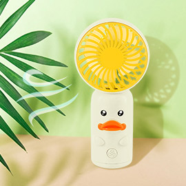 Mini Animal Duckling USB Charge Portable Fan