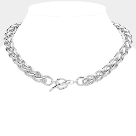 Chunky Chain Toggle Necklace