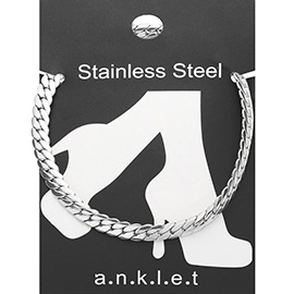 Stainless Steel Wheat Chain Anklet