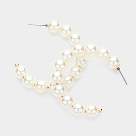 Pearl Hoop Earrings