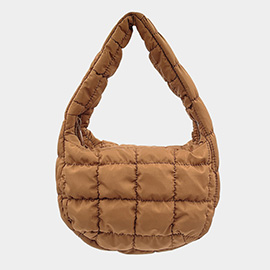 Quilted Puffer Shoulder Cloud Bag